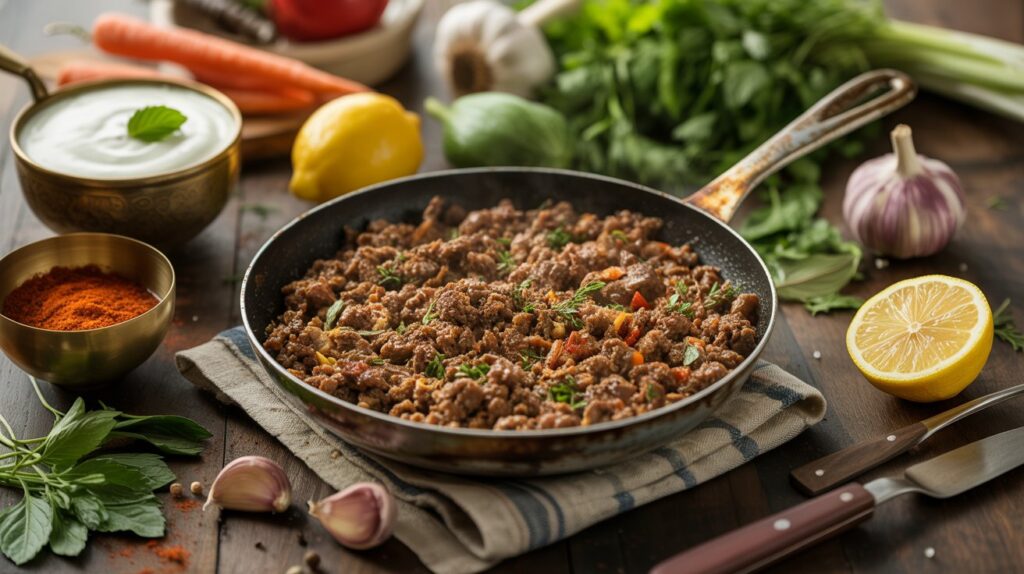ground lamb