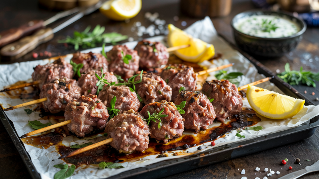 ground lamb kebabs